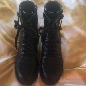 NINE WEST Prinze Lug Sole Combat Boots